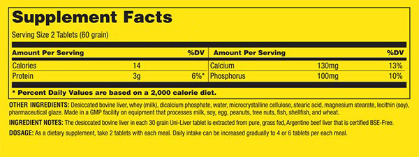universal uni-liver 250-facts 1