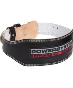 ΦΥΣΙΚΟ ΔΕΡΜΑ - POWER FITNESS BELT POWER BLACK LEATHER PS-3100 - POWERSYSTEM