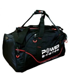 GYM BAG MAGNA PS-7010 - POWERSYSTEM - BLACK/RED