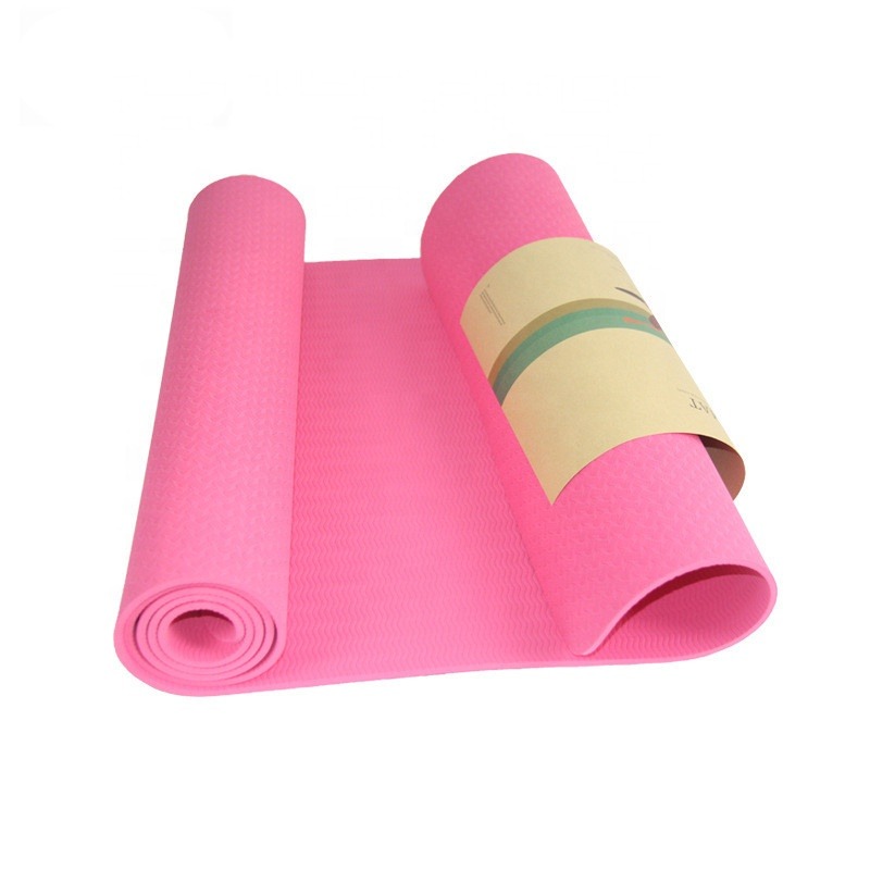 Core Balance YOGA MAT NON SLIP TPE TRAINING MAT - Otros accesorios - pink  bouquet/rosa 
