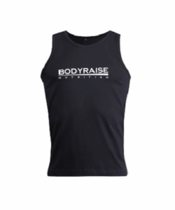 WOMEN’S GYM VEST - BLACK - MEDIUM - BODYRAISE