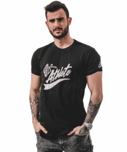 T-SHIRT ATHLETE BLACK - GOLD TOUCH
