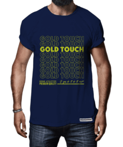 T-SHIRT URBAN ATHLETE BLUE - GOLD TOUCH
