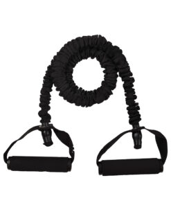 ΛΑΣΤΙΧΟ ΑΝΤΙΣΤΑΣΗΣ 18KG ΜΕ ΛΑΒΕΣ ΚΑΙ ΚΑΛΥΜΜΑ - SPORTFIT - ΜΑΥΡΟ