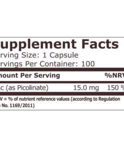 Alternative view of ZINC PICOLINATE 15MG 100CAPS - PN
