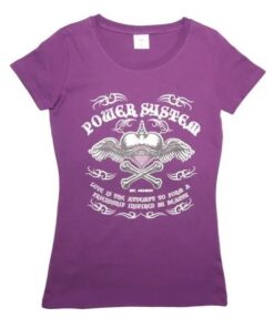 HEART BRAKER T-SHIRT PURPLE - POWERSYSTEM - MEDIUM