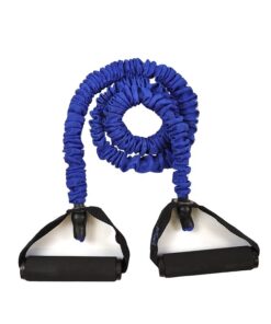 ΛΑΣΤΙΧΟ ΑΝΤΙΣΤΑΣΗΣ 9,1KG ΜΕ ΛΑΒΕΣ ΚΑΙ ΚΑΛΥΜΜΑ (TUBE BAND - FABRIC COVER) - SPORTFIT - ΜΠΛΕ