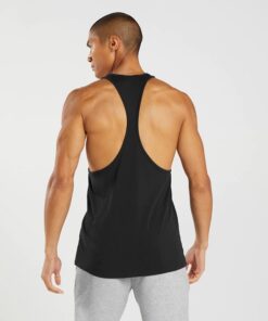 Alternative view of APOLLO STRINGER - GYMSHARK - BLACK