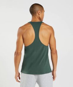 Alternative view of APOLLO STRINGER - GYMSHARK - OBSIDIAN GREEN