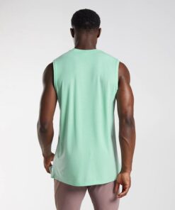 Alternative view of STUDIO TANK - GYMSHARK - PASTEL GREEN