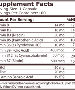 Alternative view of VITAMIN B-COMPLEX 100CAPS - PN