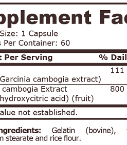 Alternative view of GARCINIA CAMBOGIA 800MG 60CAPS - PN