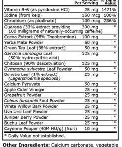 Alternative view of BLACK FIRE 120TABS - PN