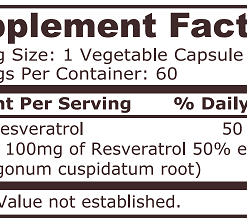 Alternative view of RESVERATROL  60CAPS - PN