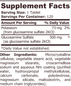 Alternative view of GLUCOSAMINE SULFATE 500MG 120TABS - PN