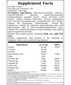 Alternative view of B-COMPLEX 50MG 90TABS - MUSCLE POWER