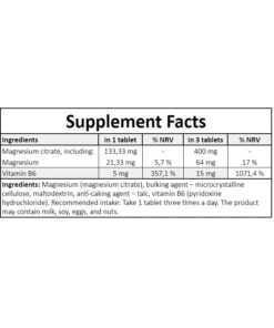 Alternative view of MG+B6 400MG 90TABS - MUSCLE POWER
