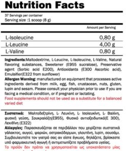 Alternative view of BCAA 5:1:1 300G WATERMELON - LOOK GOOD NAKED